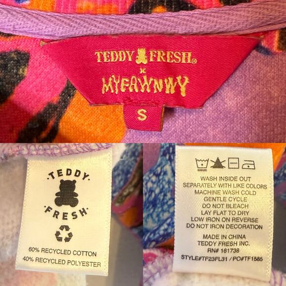 Teddy Fresh X MYFAWNWY MARBLE Crew Neck Sweatshirt - Picture 7 of 7